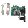 2 Port 2*RS 232 Serial Port COM To PCI E PCI Express Card Adapter Converter