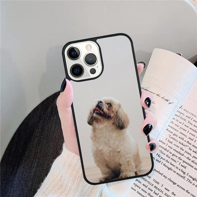 Мультяшная собака Ши-тцу Чехол-оболочка Для iPhone 17 Air 15 16 14 13 12 Pro Max 11 Pro Max Plus Чехол для телефона