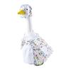 Yousheng Spring Flower Porch Goose Outfit for 23Inch Cement Goose Wildflower Floral Goose Clothes for Spring Summer Outdoor Patio Yard Lawn Decoration