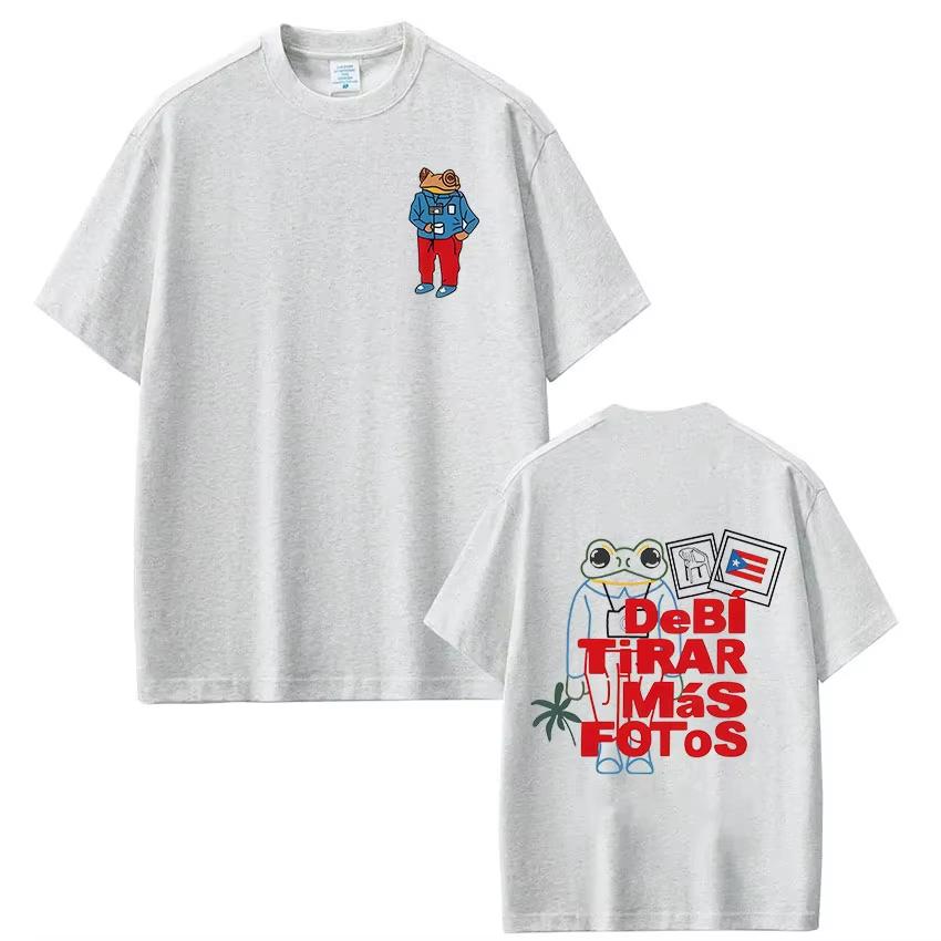 2026 Rapper Bad Bunny TShirt Debi Tirar Mas Fotos Dtmf T Shirts Unisex Unisex Clothing Fashion Hip Hop Oversized Streetwear Tees