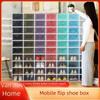 Transparent Multi-Layer Shoe Storage Box for Men & Women - Durable Plastic Shoe Organizer with Simple Assembly