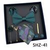 Men'S Tie Light Luxury Gift Box Wedding Tie Bow Tie Pocket Towel Brooch Cuffs Father'S Day Gift Box