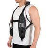 Universal Double Radio Shoulder Harness Holster Chest Vest Rig Walkie Talkie Work Harness Holder for Police Firefighter Two Way Radio Rescue