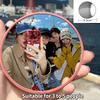 Зеркало выпуклое для путешествий, реквизит для фотосъемки, зеркало высокой четкости, ручное маленькое зеркало, портативное зеркало для макияжа, реквизит для декора путешествий