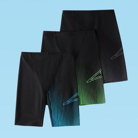 Men Swimming Trunks Beach Shorts High Elastic Breathable Waterproof Quick Dry Bathing