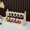 2 Layer Wooden Bracelet Holder Bracelet Display Stand Jewelry Organizer 32x8x17cm Bracelet Display Stand Bangle Scrunchie Holder