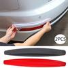 2PC Universal Anti-Collision Protector Rubber Auto Front And Rear Corner Bumper Cover Guard Lip Strip Sticker Accessories