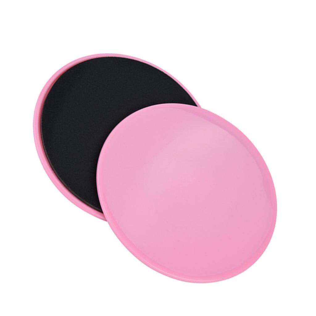 2 шт., скользящий диск для упражнений, слайдер для фитнеса, спортивные тренировки всего тела (розовый)