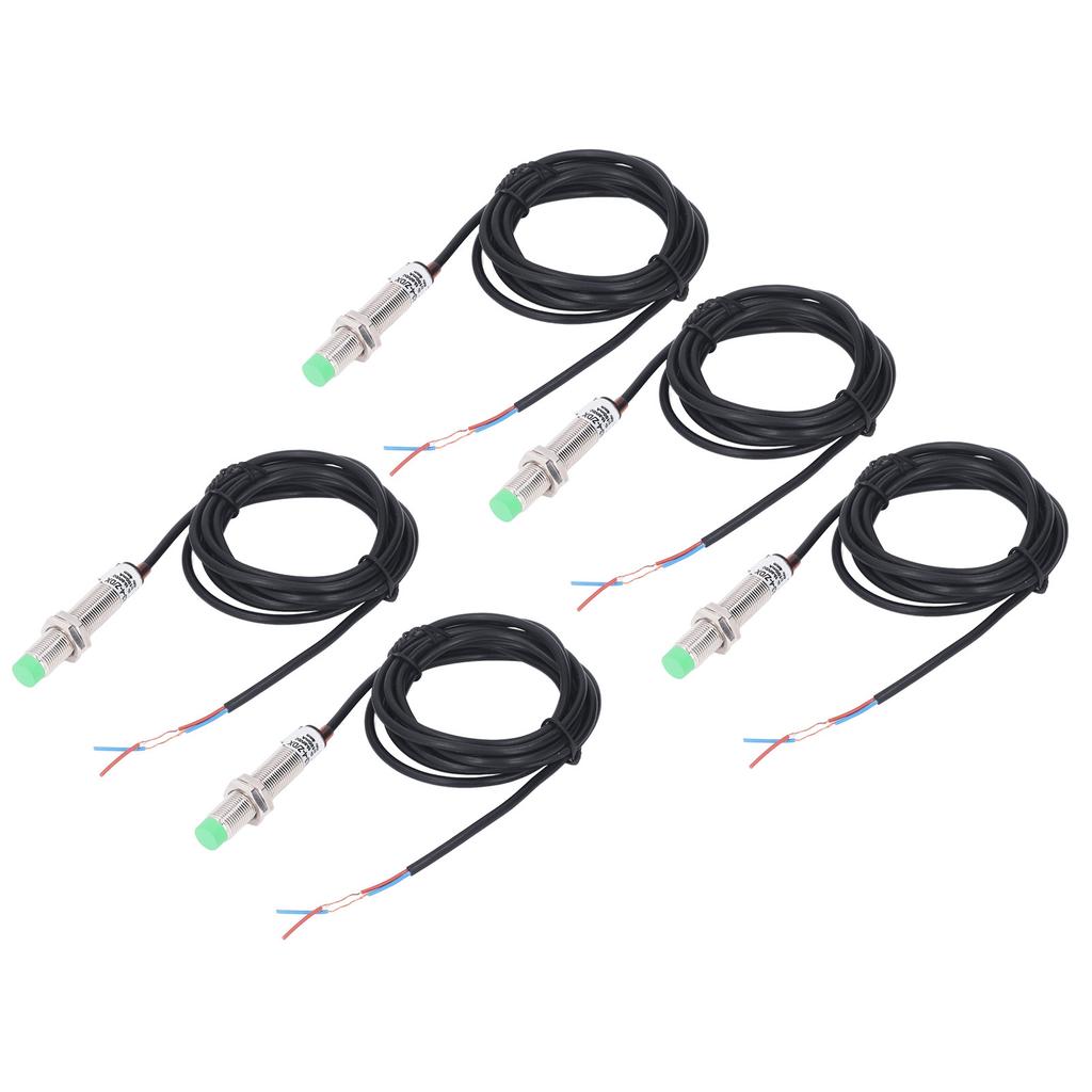 5 шт. M12 Индуктивный бесконтактный переключатель 2 провода нормально закрытый 150 Гц частота бесконтактный датчик DC10‑36V