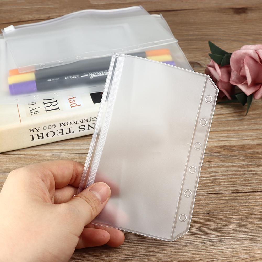 1/5PCS Zipper Resealable Plastic Matte Clear Zip Lock PVC Storage Pouch Bag