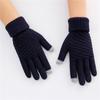Women Fashion Winter Touch Screen Gloves Warm Stretch Knit Full Finger Mittens Crochet Thicken Gloves