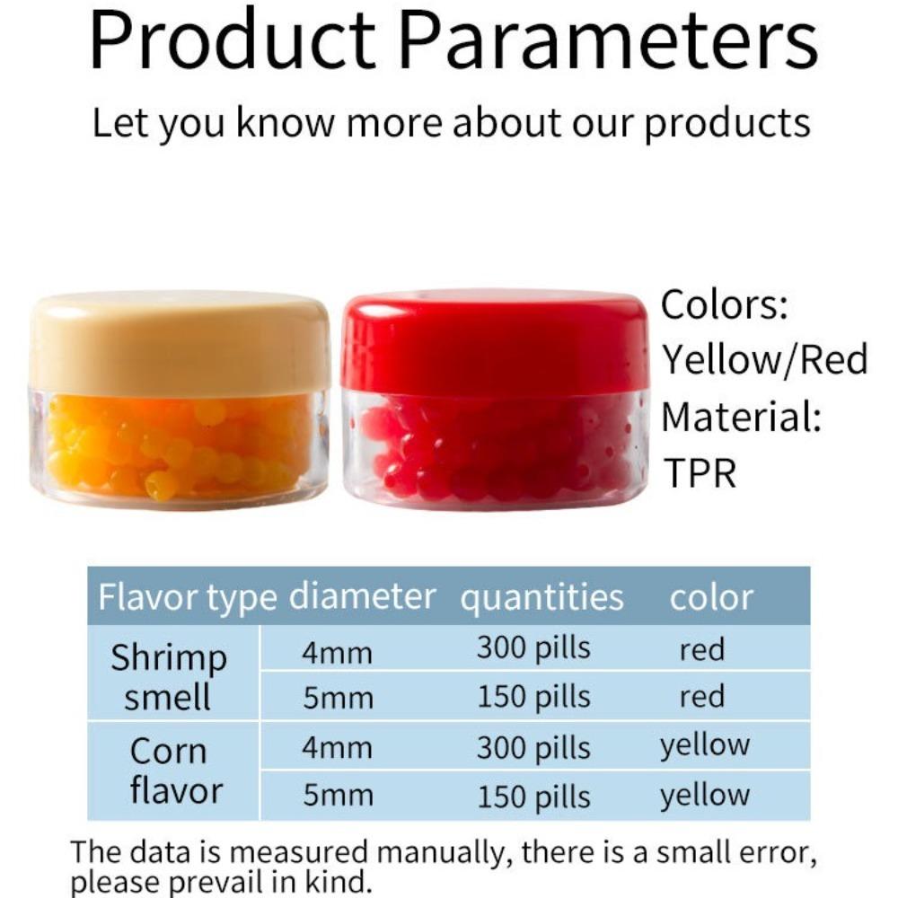 150/300 зерен Карповая рыбалка Рыбалка Желейная насадка 4мм 5мм Бойл для ловли карпа Высококачественная приманка Икра рыбы