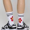 GRAVER [BAG&ACC] Red Flower Smile Logo Socks 1 Pack_White