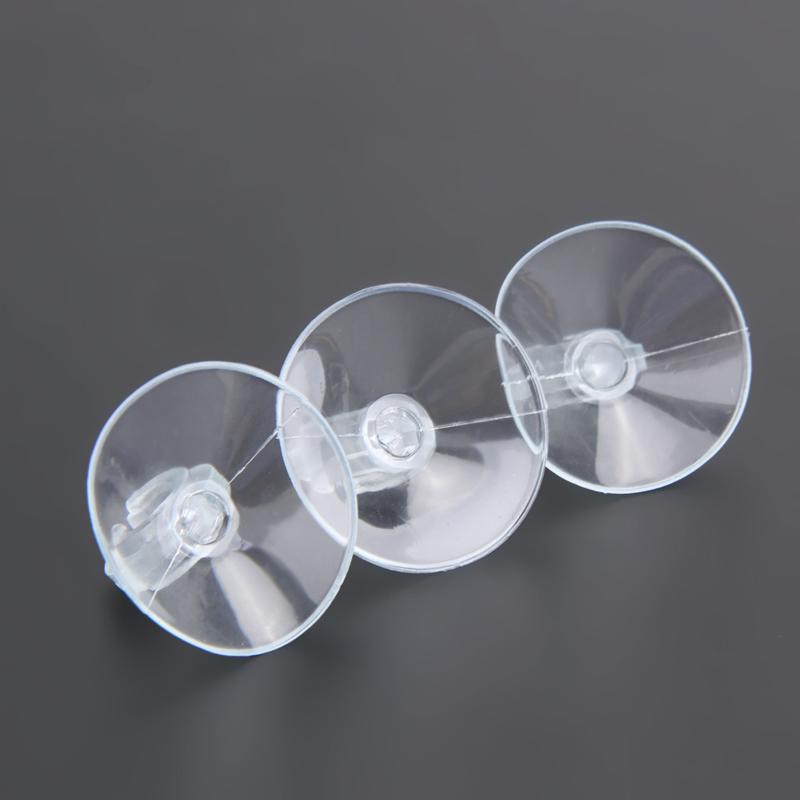10pcs Aquarium Sucker Suction Cup for 4 6mm Air Line Pipe Tube Wire Holder Clear Sucker for Glass 2.5*2cm