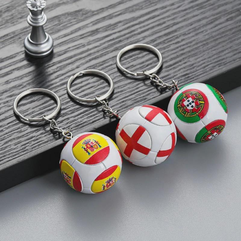 1 шт. Брелок для ключей Футбол Фанатские принадлежности Маленькие подарки Брелок с флагом национальной команды Брелок Сувенир Подвеска