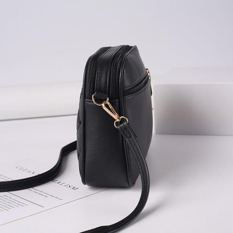 Новая модная сумка-кошелек 2025 года на одно плечо для женщин, маленькая квадратная сумка через плечо из искусственной кожи, универсальные сумки-мессенджеры