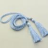 Thin Decorated Tassle Waistband Bow Dress Braided Belts Tassles Belts Waist Rope Waist Chain