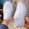 Shoes Women's Shoes Versatile Breathable Mesh Shoes Large Size Sports Shoes Soft Soles Not Tired Feet Running Shoes Flying Woven Single Shoes