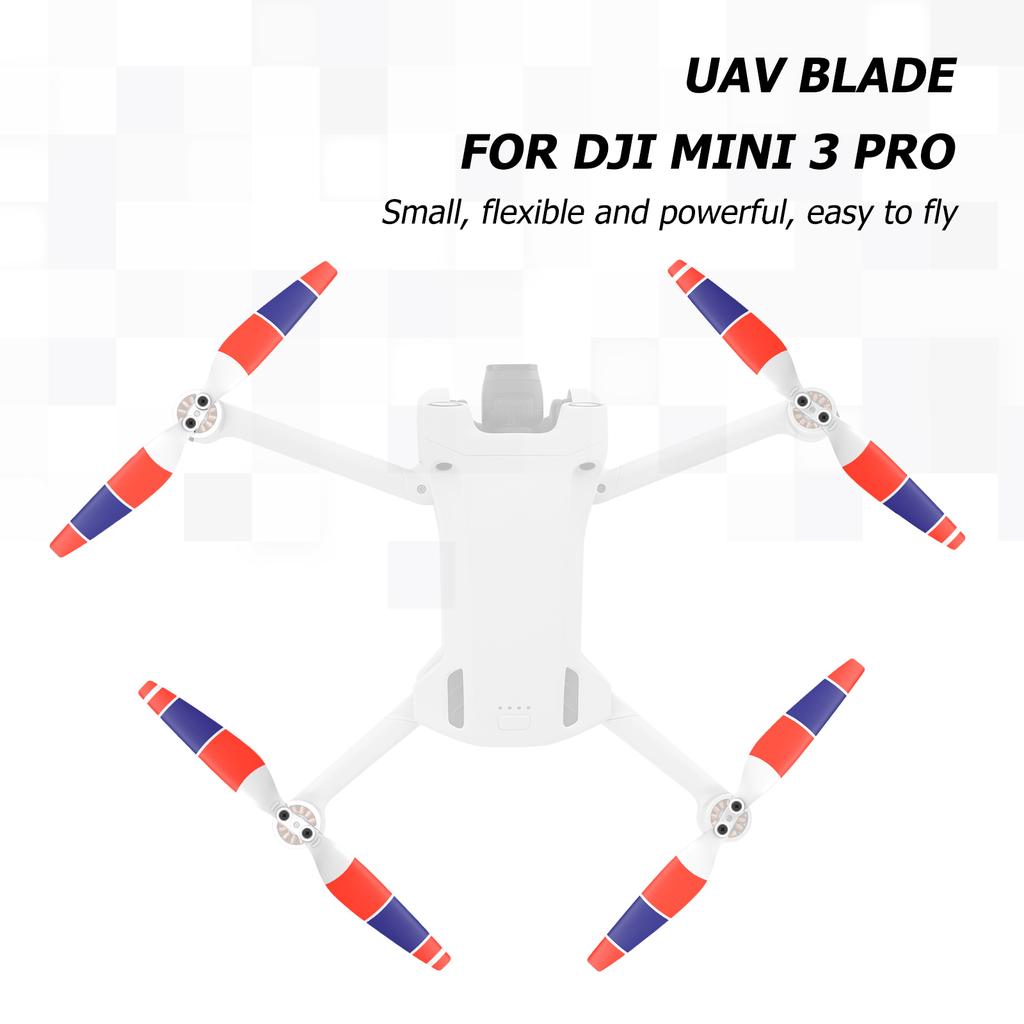 For DJI Mini 3 Pro 4 Pairs Replacement Low-Noise Quick-Release Propellers Blades