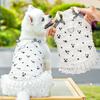 Summer Dog Dress Ruffle Trim Girls Dog Princess Dress Flower Print Pet Clothes for Small Medium Cats Dogs Kitten Puppy
