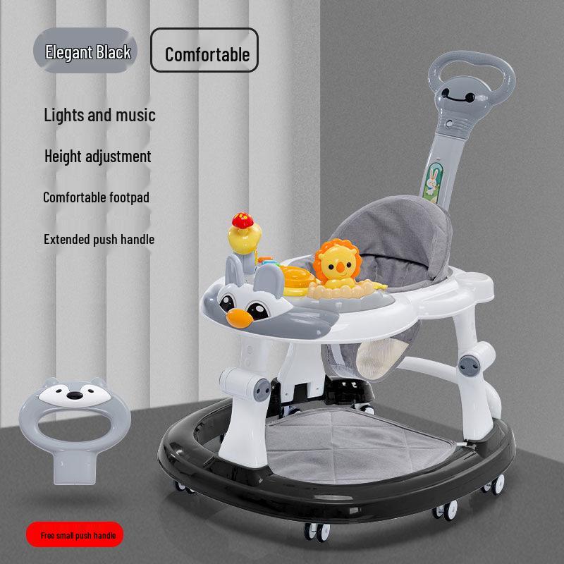 Multifunctional Baby Walker: Anti-Rollover, Sit & Learn Push Car