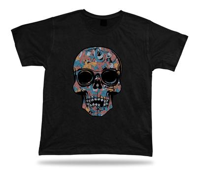 Skull Flowers Tranquility Black‑Humor Charm Gift T‑Shirt