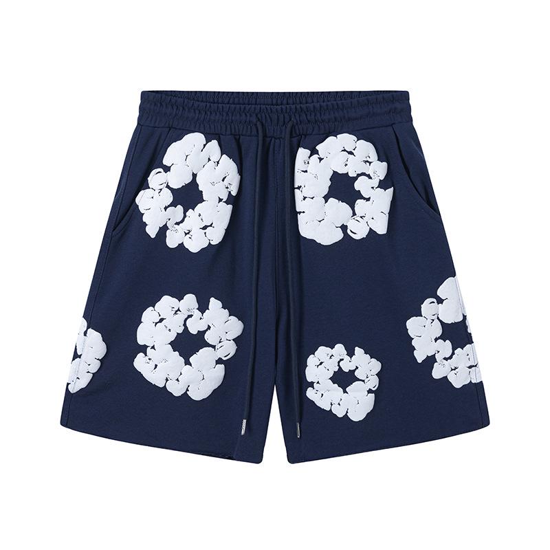 Джинсовые слезы Капок Пена Принт Американский стиль Комплект из толстовки и спортивных штанов для пары