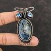 Pietersite Copper Pendant Wire Wrapped Pendant Blue Color Evil Eye Pendant Gemstone Jewelry Owl Pendant Handmade Copper Jewelry Gift For Her