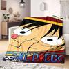 Фланелевое одеяло из аниме OnePiece Теплое, Уютное, Подходит для спален, Диванов, Кроватей, Стульев, Пикников, Путешествий