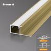 Настенная панель Угловой светодиодный алюминиевый профиль 5/8 мм Встроенная настенная плитка Закрывающая кромка Барная лента Домашний декор Линейное освещение