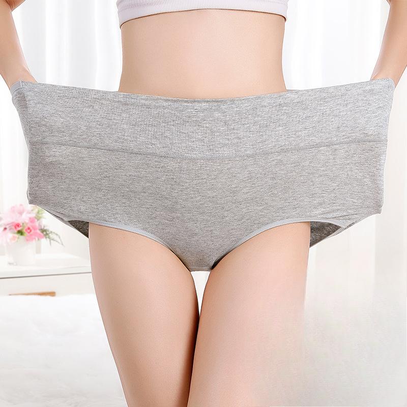 Нижнее белье для женщин из чистого хлопка Fat Plus Size с высокой талией и утягивающим эффектом на бедрах