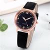 Arabic Dial Watch Women's Casual Leather Band Analog Quartz Watches
