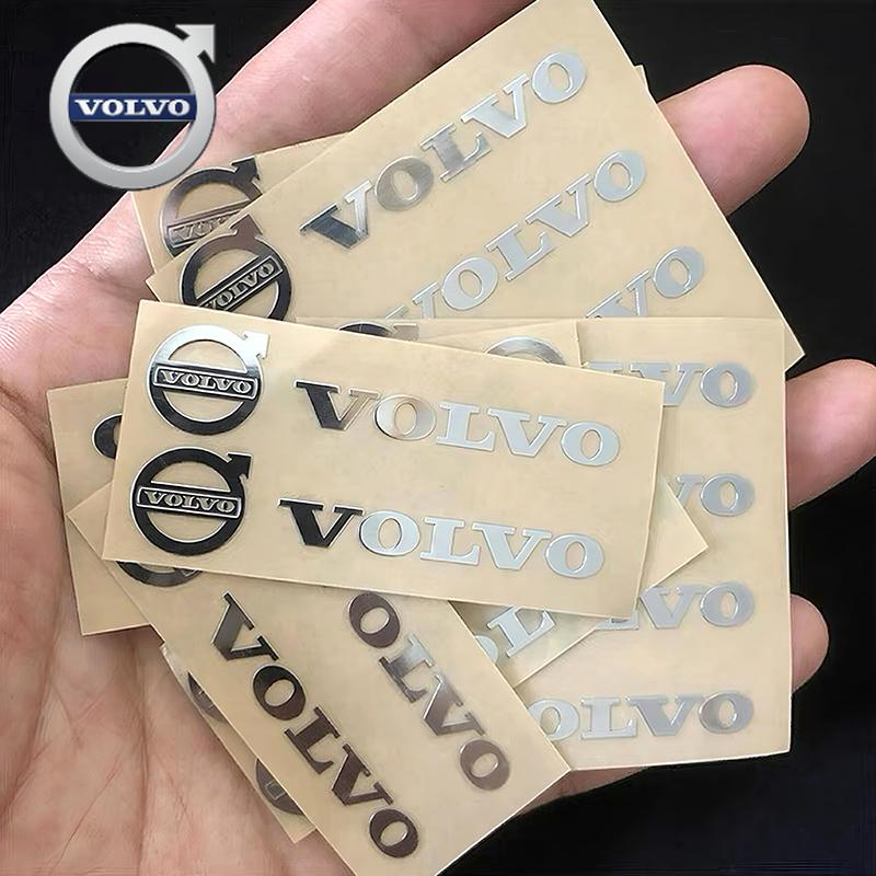For Volvo 3D Metal Emblem Sticker Car Interior Decoration Styling Decals For Volvo V50 XC60 XC90 C30 XC70 S90 XC40 V60 V40 S60 V RU8
