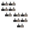 10Pair Bicycles Disc Brake Pad Replacement SemiMetallic Bicycles Disc Brake Pad for Cyclings Mountain Road Bikes