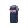 CBA Series Letter Logo Print Quick-Dry Cool Basketball Vest Men Tops Blue AAYT895-1