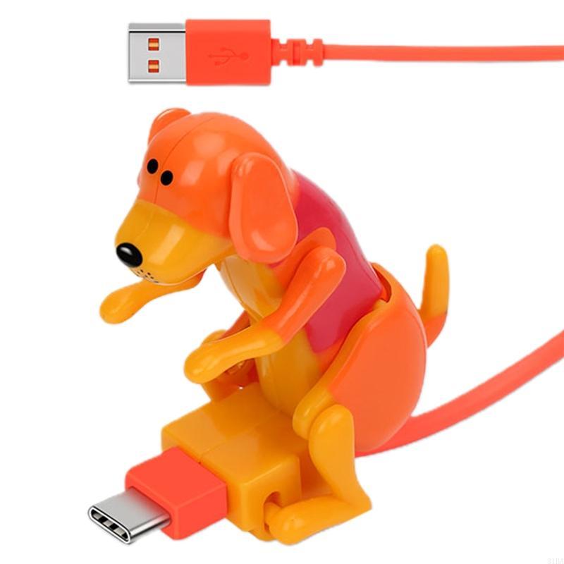 Забавный кабель-зарядка для телефона с собачкой Touch Dog для Type-C, подвижный бродячий пес, быстрая зарядка, кабель USB C с сенсорным переключателем