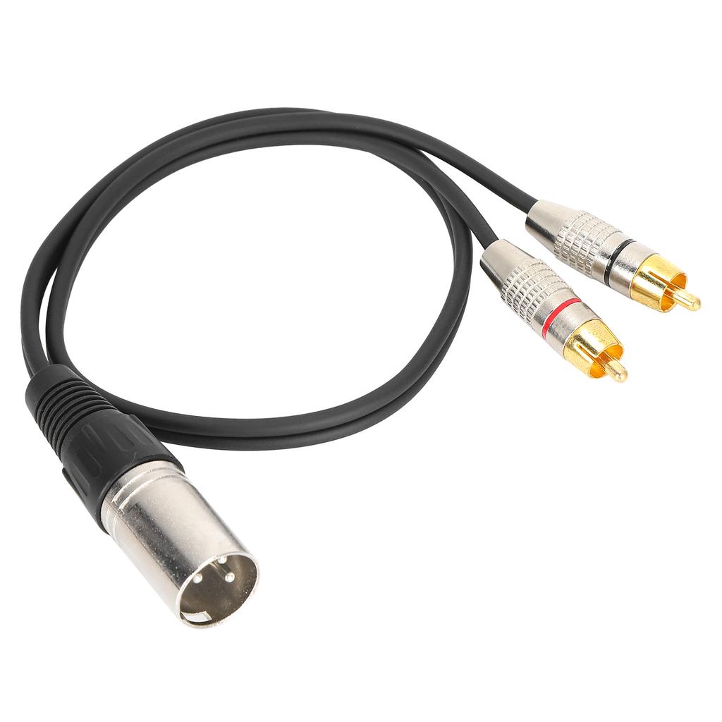 XLR Папа к 2 RCA Аудио Разветвитель Кабель RCA к XLR Адаптер Патч-кабель для Микшерного Пульта МикрофонаПапа 1м   3.3фт
