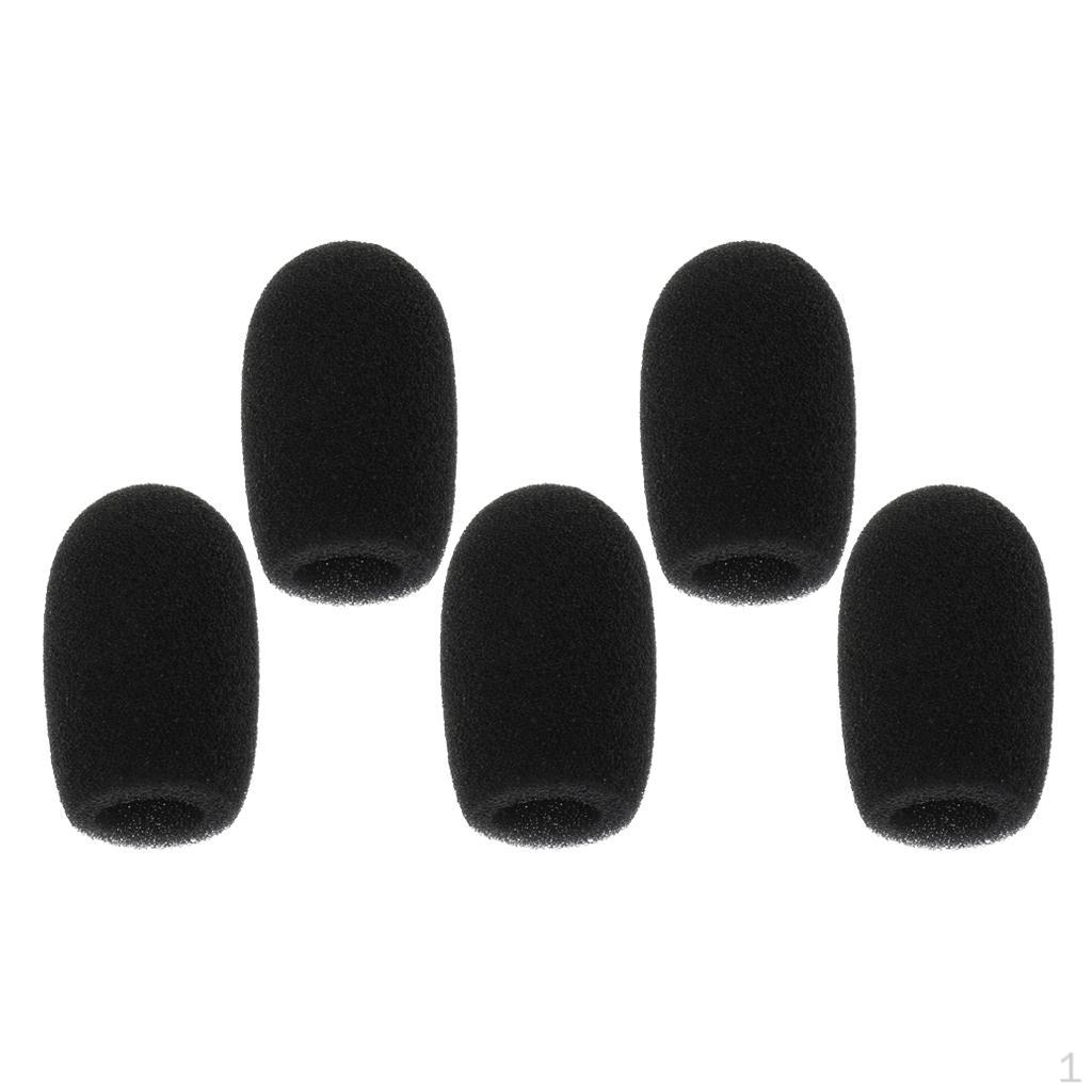 Pack of 5 Microphone Windscreen Foam Mic Cover for Conference