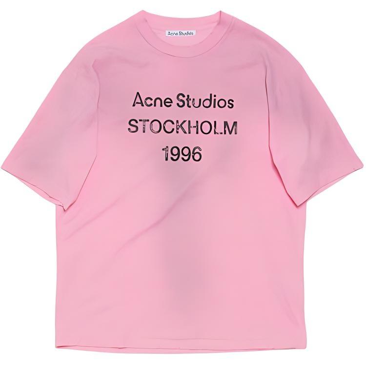 Acne Studios Logo Printed Crewneck T Shirt Unisex CL0196-DJS