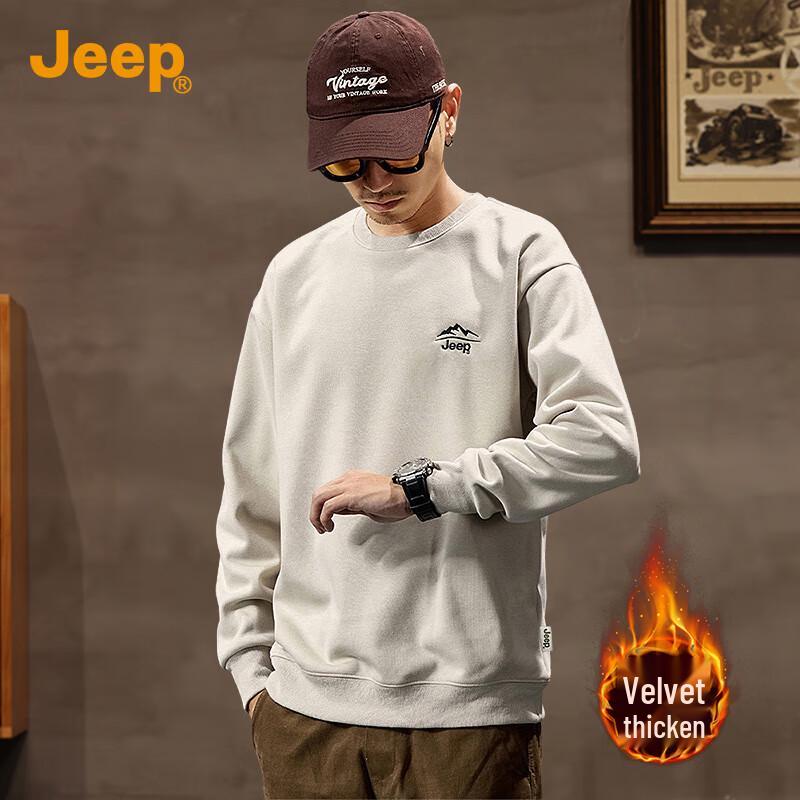 Jeep Men's Embroidered Fleece Sweatshirt