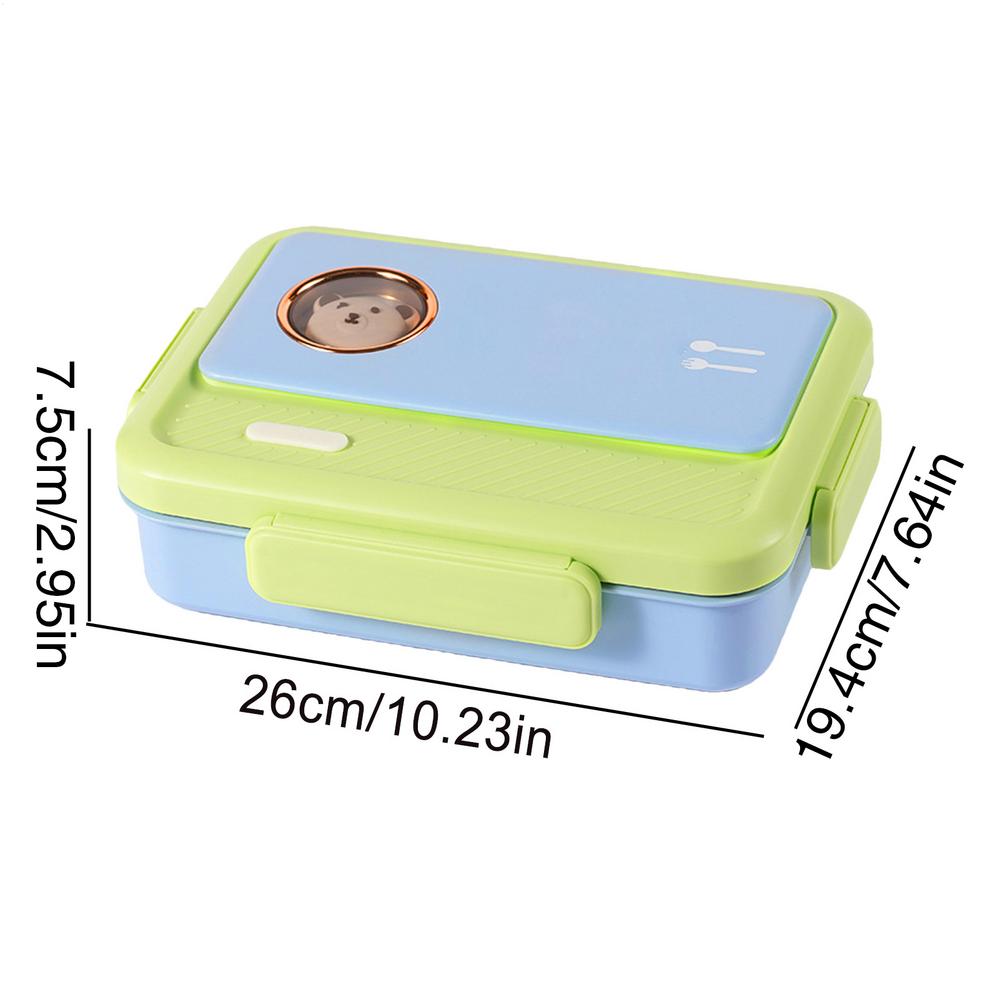 Stainless Steel Lunch Box For Kids Food Containers Metal Portable Lunchbox With Airtight Lid And Compartments For Salad Sandwich