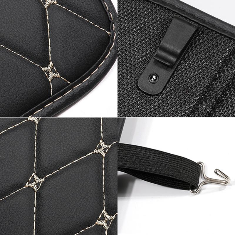 Car Leather Anti-Child-Kick Pad For Car Waterproof Seat Back Protector Cover Universal Auto Anti Mud Dirt Pads with Storage Bag