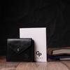 Unisex Wallet with Coin Holder Made of Glossy Genuine Leather GRANDE PELLE Wallet 16806 Black