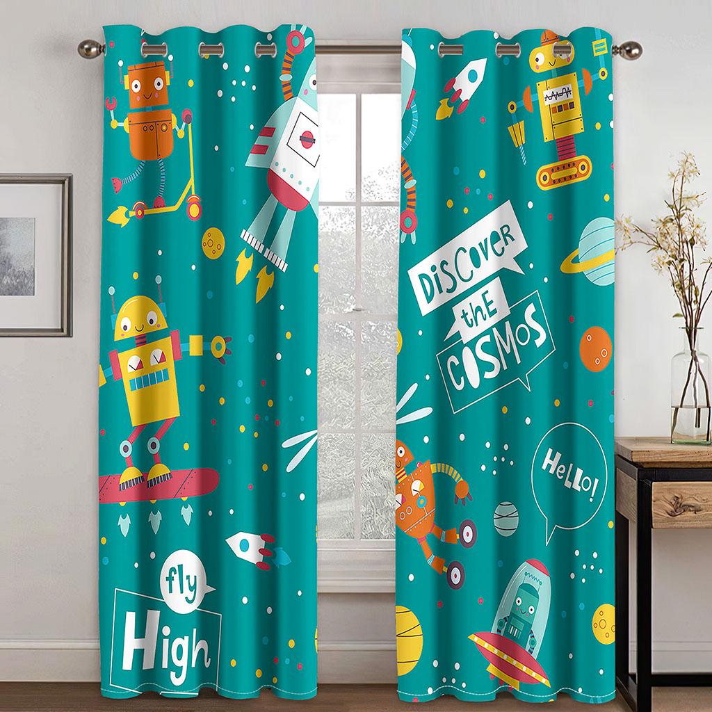 Красный самолет облака оконные шторы домашний декор детская спальня шторы кухонные дверные шторы шторы для гостиной