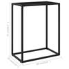VidaXL Table console Noir 60x35x75 cm Verre trempé 322804