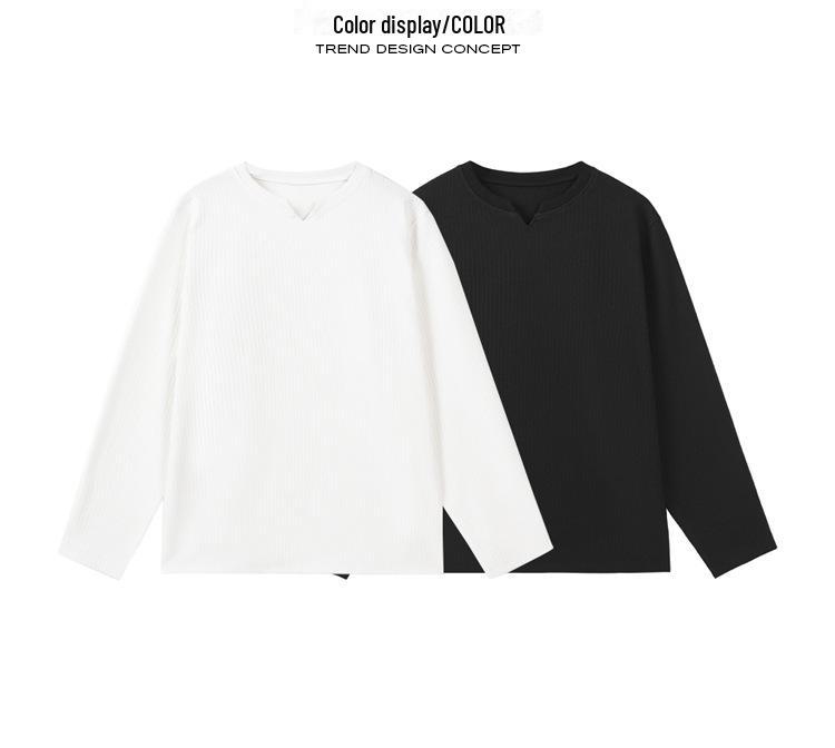 Зимняя футболка 2024 HT24038 Plus Velvet с V-образным вырезом и длинными рукавами, размеры M-5X, HT24871-Special P30