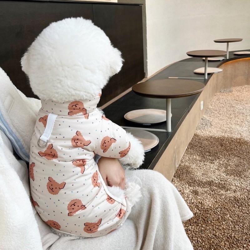 Зимний комбинезон для собак, теплая куртка, одежда для собак, щенок, пальто для собак, чихуахуа, французский бульдог, бишон, четыре ноги, одежда для домашних животных, одежда