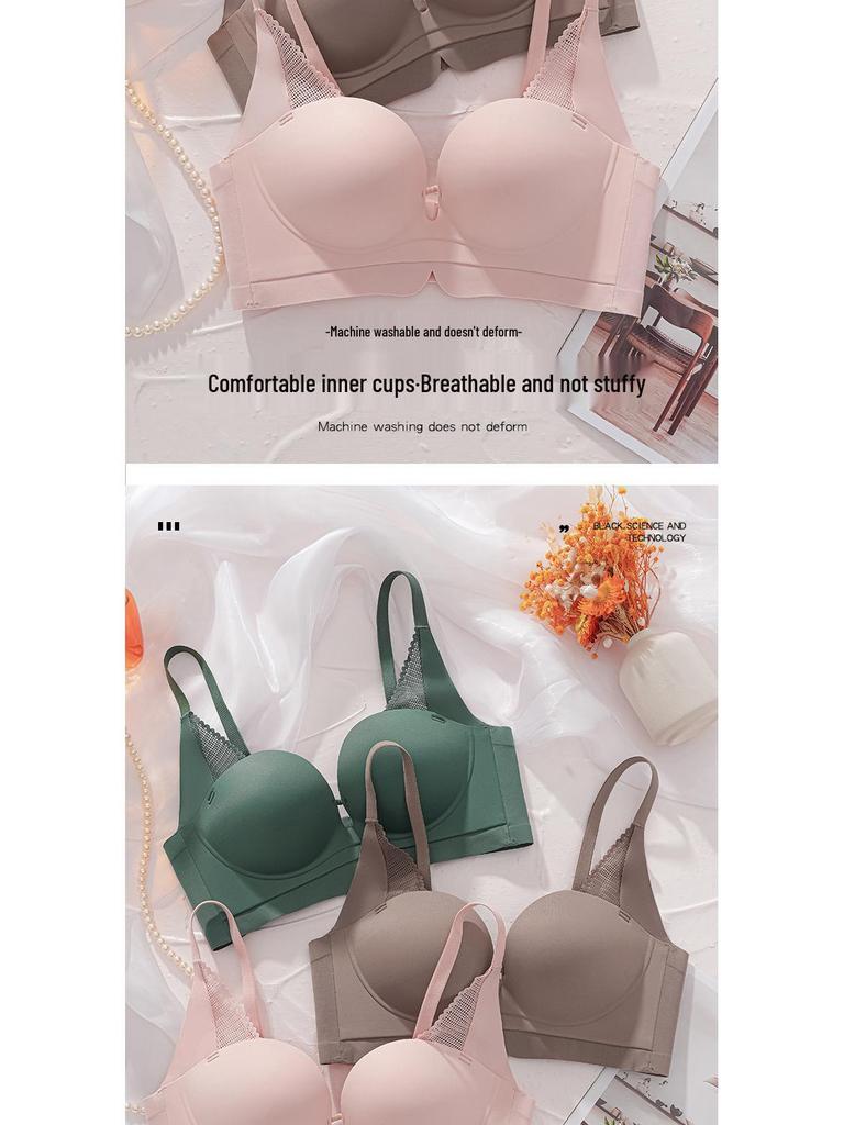 Seamless Anti-Sag Small Bust Lift Wireless Support Bra