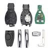 433MHz 3 Buttons Keyless Uncut Flip Remote Key Fob for Mercedes Benz Year 2000+ NEC&BGA Control