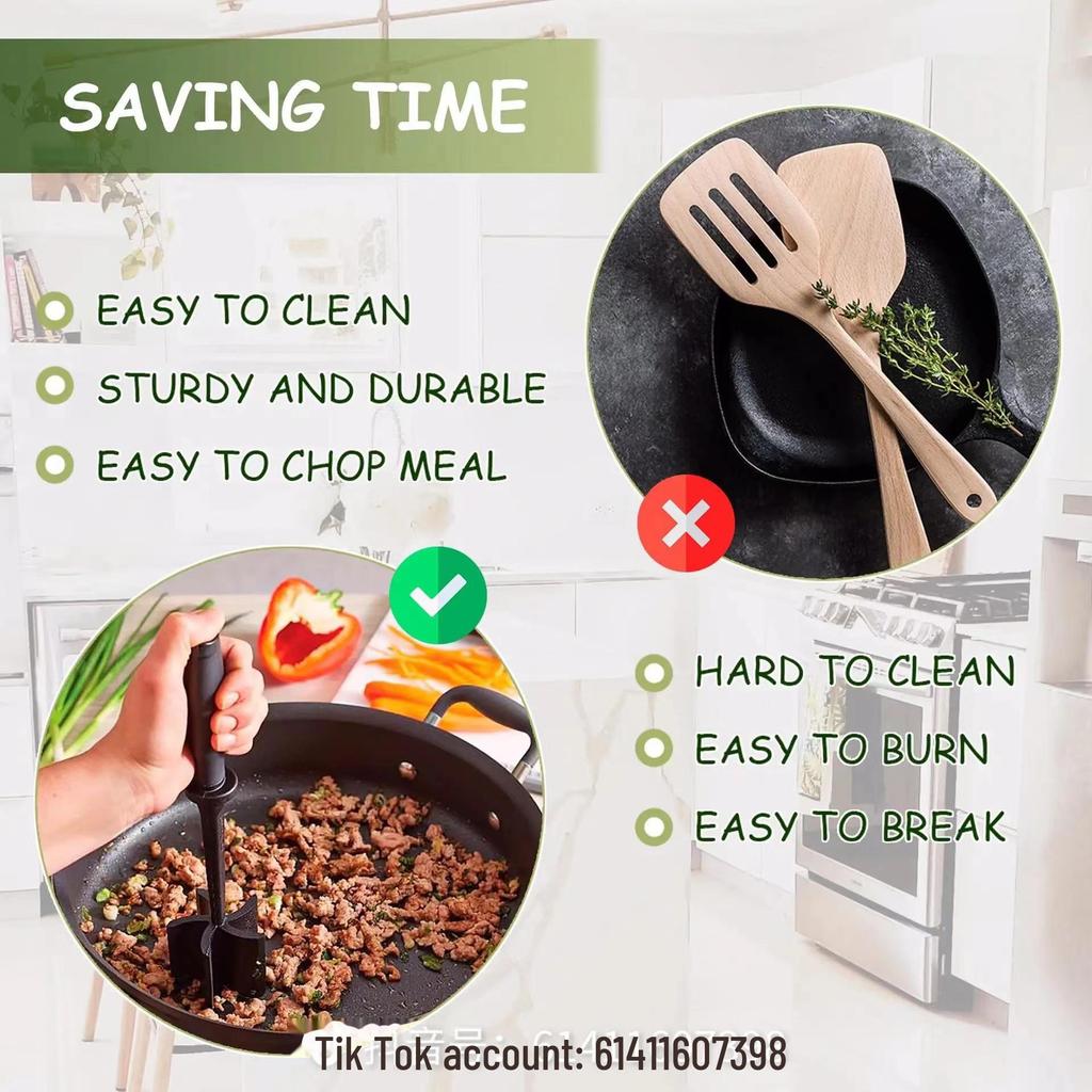 Ручной измельчитель мяса и лопатка для перемешивания Xiyin